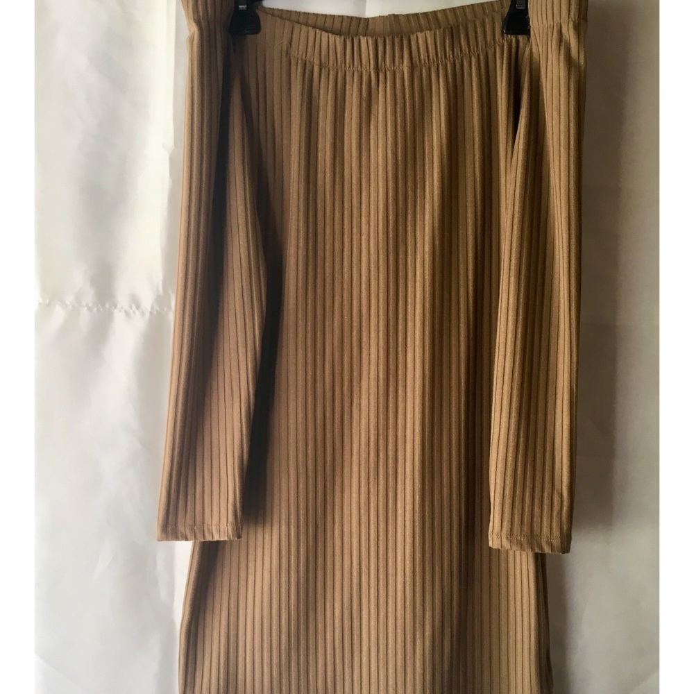 Fitted Off The Shoulder Dress